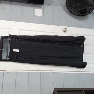 Lace up slit maxi skirt 1x nwt